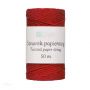 Sznurek papierowy dpCraft skręcany Czerwony, 50m - 2